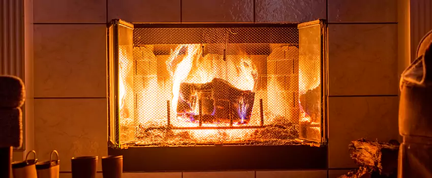 Mendota Hearth Landscape Fireplace Installation in Panama City, Florida
