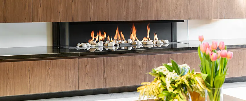 Double-height Fireplace Design Refurbishment in Panama City, Florida
