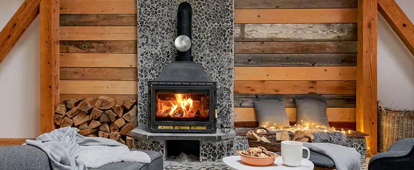 Thelin Hearth Products Direct Vent Gas Stove Fireplace Inspection in Panama City, Florida